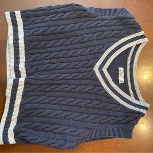 Hollister Men's V-Neck Navy Sweater Vest